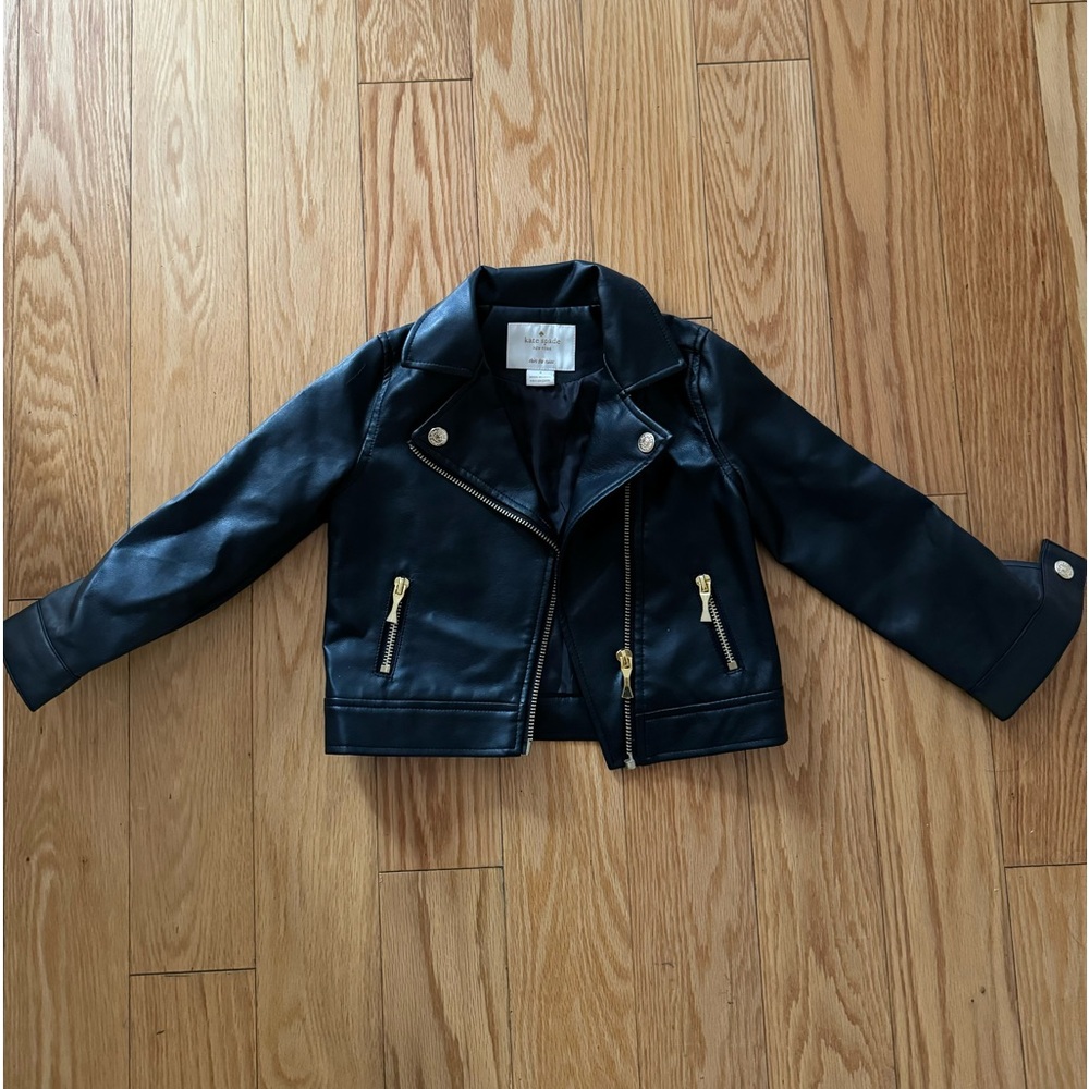 leather jacket for kids, kate spade.